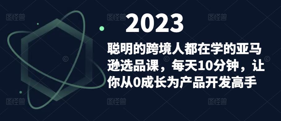 聪明的跨境人都在学的亚马逊选品课,每天10分钟,让你从0成长为产品开发高手-苏柒资源库