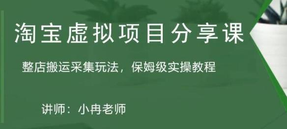 淘宝虚拟整店搬运采集玩法分享课：整店搬运采集玩法，保姆级实操教程-苏柒资源库