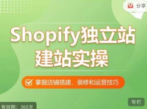 Shopify独立站建站实操课，从0-1手把手教你搭建一个高质量的独立站-苏柒资源库