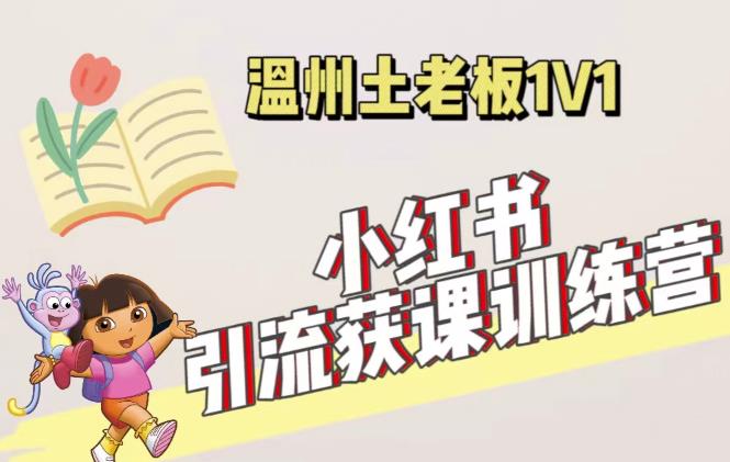 小红书1对1引流获客训练营：账号、内容、引流、成交（价值3999元）-苏柒资源库