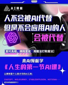 AI领航-人生第一节AI课,拉开你与普通工作者的距离!30位AI领域极客,汇集1000小时Al心得-苏柒资源库