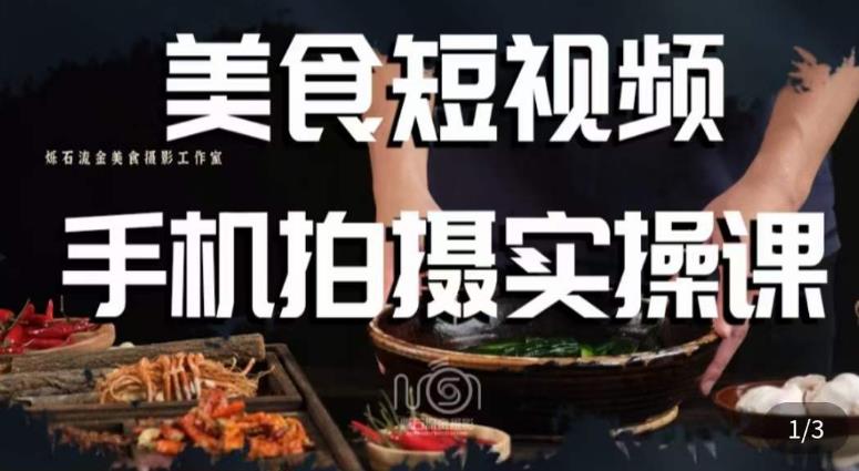 烁石·美食视频手机拍摄实操课，​美食摄影理论、手机拍摄相关设置、剪辑调色、布光原理等内容-苏柒资源库