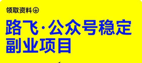 路飞·公众号稳定副业项目，你只要无脑去推广，粉丝和收入，自然就来了-苏柒资源库