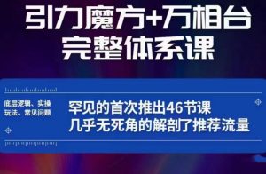 引力魔方万相台完整体系课:底层逻辑、实操玩法、常见问题,无死角解剖推荐流量-苏柒资源库