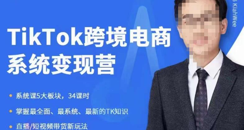 嘉伟5月新课《TiKToK跨境电商变现营》跨境电商系统传授TikTok玩法，从小白到高手，真正的电商实战课程-苏柒资源库