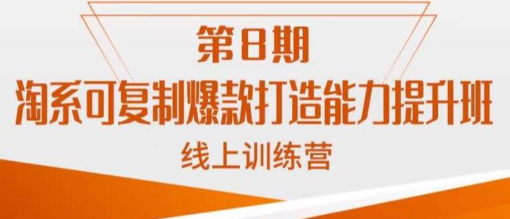 淘系可复制爆款打造能力提升班，这是一套可复制的打爆款标准化流程-苏柒资源库