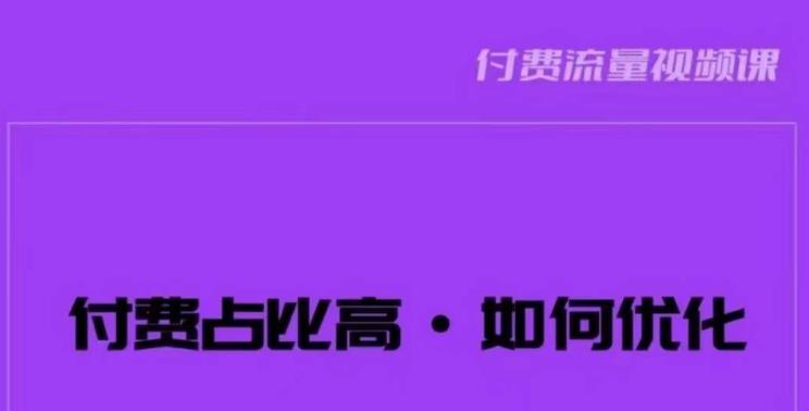波波-付费占比高，如何优化？只讲方法，不说废话，高效解决问题！-苏柒资源库