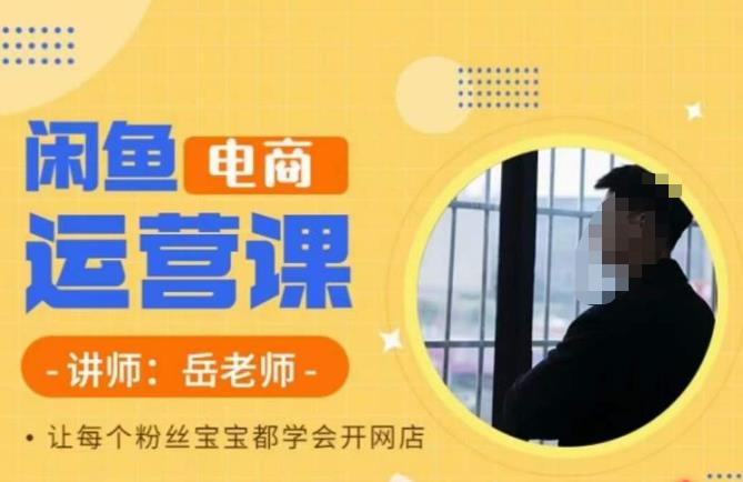 岳老师·闲鱼电商运营课,让每个粉丝宝宝都学会开网店-苏柒资源库