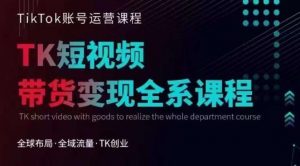Tiktok运营线上训练营,引流爆单,急速涨粉,Tiktok短视频玩法大揭秘-苏柒资源库