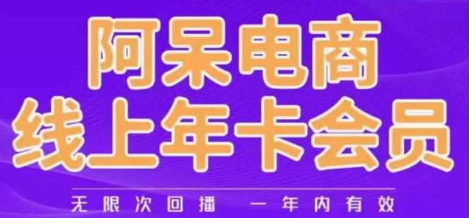 阿呆电商线上年会员，阿呆电商干货分享（更新中）-苏柒资源库