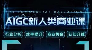 张诗童·AIGC新人类商业课,行业分析/效率提升/商业机会/认知升维-苏柒资源库