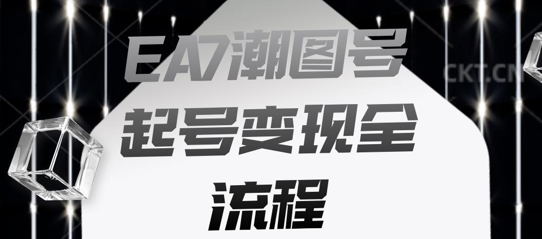 EA7潮图号起号变现全流程，快速起号飞速涨粉【揭秘】-苏柒资源库