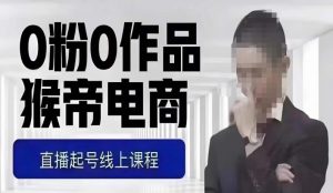 猴帝最新1600线上课,0粉起号实操教学,自然流量天花板,7-8月9节,20+小时-苏柒资源库