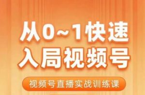 陈厂长·从0-1快速入局视频号课程,视频号直播实战训练课-苏柒资源库