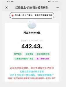 盲盒交友5.0,男粉变现实操项目,亲测变现效果极好【揭秘】-苏柒资源库