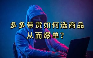 多多视频带货选什么商品链接才能爆单，10分钟教会你，爆单不是浮云【揭秘】-苏柒资源库