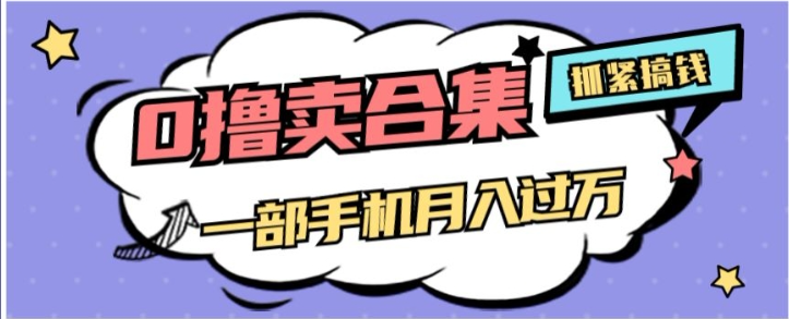 0撸项目月入过万，售卖全套ai工具合集，一单29.9元，一部手机即可【揭秘】-苏柒资源库