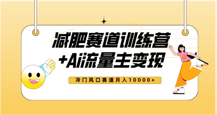 全新减肥赛道AI流量主+训练营变现玩法教程，蓝海冷门赛道小白轻松上手，月入10000+-苏柒资源库