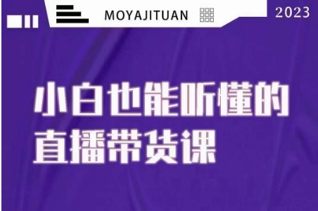 大威本威·能听懂的直播带货课，小白也能听懂，20节完整-苏柒资源库