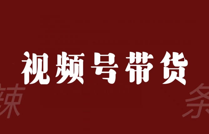 视频号带货联盟，赚信息差的带货钱，只需手机随时随地都可以做！-苏柒资源库