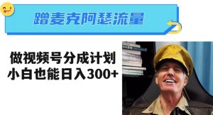 蹭麦克阿瑟热点,做视频号分成计划,小白三分钟一条日入300+【揭秘】-苏柒资源库