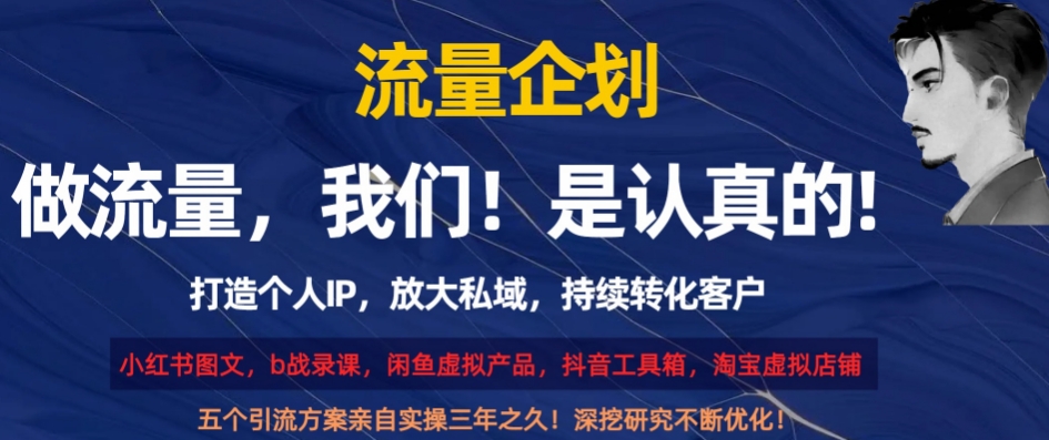 流量企划，打造个人IP，放大私域，持续转化客户【揭秘】-苏柒资源库
