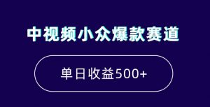 中视频小众爆款赛道，7天涨粉5万+，小白也能无脑操作，轻松月入上万【揭秘】-苏柒资源库