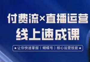 视频号付费流实操课程,付费流✖️直播运营速成课,让你快速掌握视频号核心运营技能-苏柒资源库