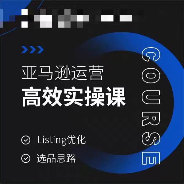 亚马逊运营高效实操课，Listing优化，选品思路-苏柒资源库