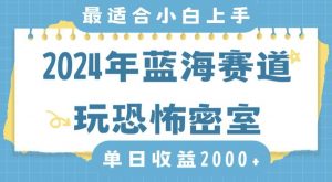 2024年蓝海赛道玩恐怖密室日入2000+，无需露脸，不要担心不会玩游戏，小白直接上手，保姆式教学【揭秘】-苏柒资源库