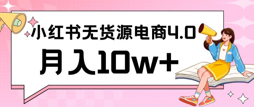 小红书新电商实战，无货源实操从0到1月入10w+联合抖音放大收益【揭秘】-苏柒资源库