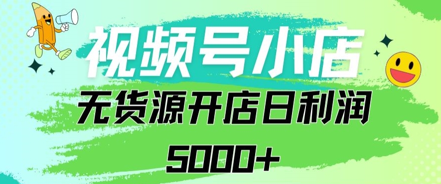 视频号无货源小店从0到1日订单量千单以上纯利润稳稳5000+【揭秘】-苏柒资源库