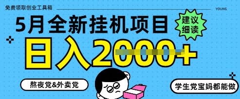 5月最新挂G项目8.0玩法，纯手机操作，稳稳日入1k+【揭秘】-苏柒资源库