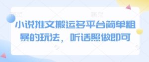 小说推文搬运多平台简单粗暴的玩法,听话照做即可-苏柒资源库