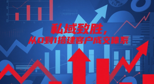 私域致胜，从0到1搭建客户成交体系-苏柒资源库