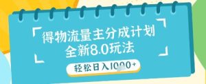 最新得物流量主分成计划,独家原创玩法,轻松日入1k+【揭秘】-苏柒资源库