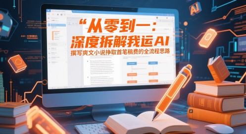 从零到一：深度拆解我运用AI撰写爽文小说挣取首笔稿费的全流程思路-苏柒资源库