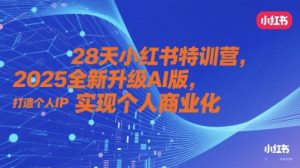 28天小红书特训营，2025全新升级AI版，打造个人IP，实现个人商业化-苏柒资源库