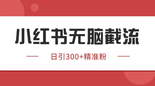 小红书只要你有同行就能获客，独家野路子获客玩法，暴力截流【揭秘】-苏柒资源库