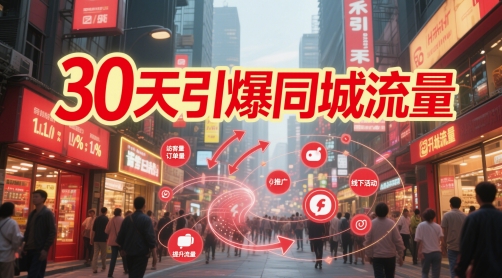 30天引爆同城流量：团购篇 认知篇 流量篇 来客篇 达人篇 老板人设IP篇 投流篇-苏柒资源库