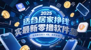 适合居家挣钱2025最新零撸软件，实测单日收入4张，多劳多得 一部手机即可操作【揭秘】-苏柒资源库