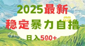 2025最新暴力自撸项目，日入5张+，可矩阵操作【揭秘】-苏柒资源库