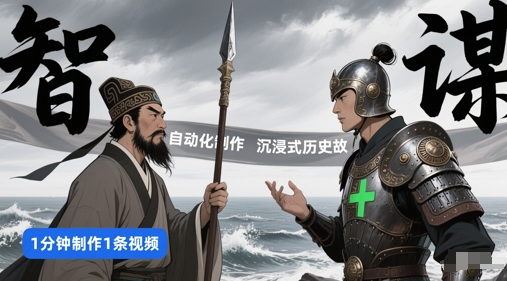 扣子工作流一键生成沉浸式历史故事，一天工作量，3分钟搞定-苏柒资源库
