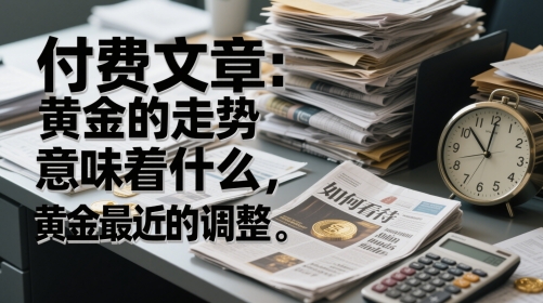 付费文章：黄金的走势意味着什么，如何看待黄金最近的调整-苏柒资源库