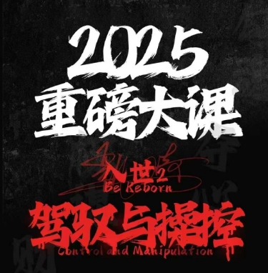 2025重磅大课，入世2，驾驭与控制-苏柒资源库