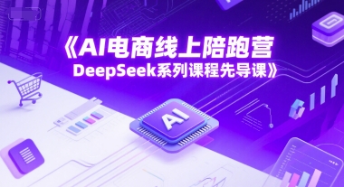 AI电商线上陪跑营，DeepSeek系列课程先导课-苏柒资源库