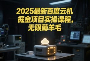 2025最新百度云机掘金项目实操课程单窗口保底5-10元月收益单窗口150+【揭秘】-苏柒资源库