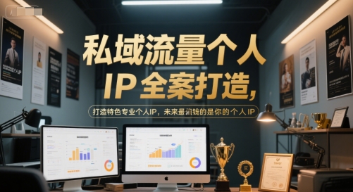 私域流量个人IP全案打造，打造特色专业个人IP，未来最值钱的是你的个人IP-苏柒资源库