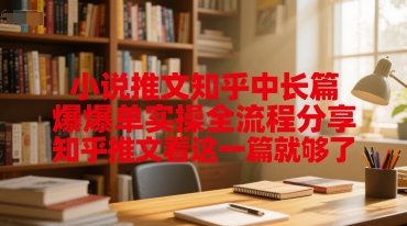 小说推文知乎中长篇爆单实操全流程分享，知乎推文看这一篇就够了-苏柒资源库