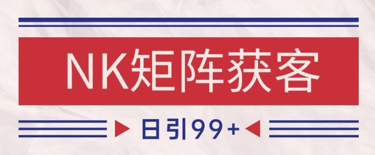 小红书某音NK赛道引流获客 自热矩阵日引200+【揭秘】-苏柒资源库